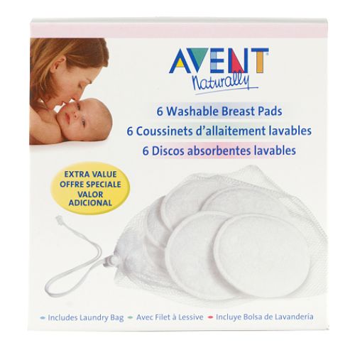 Avent Washable Breast Pads - Six Pack by 