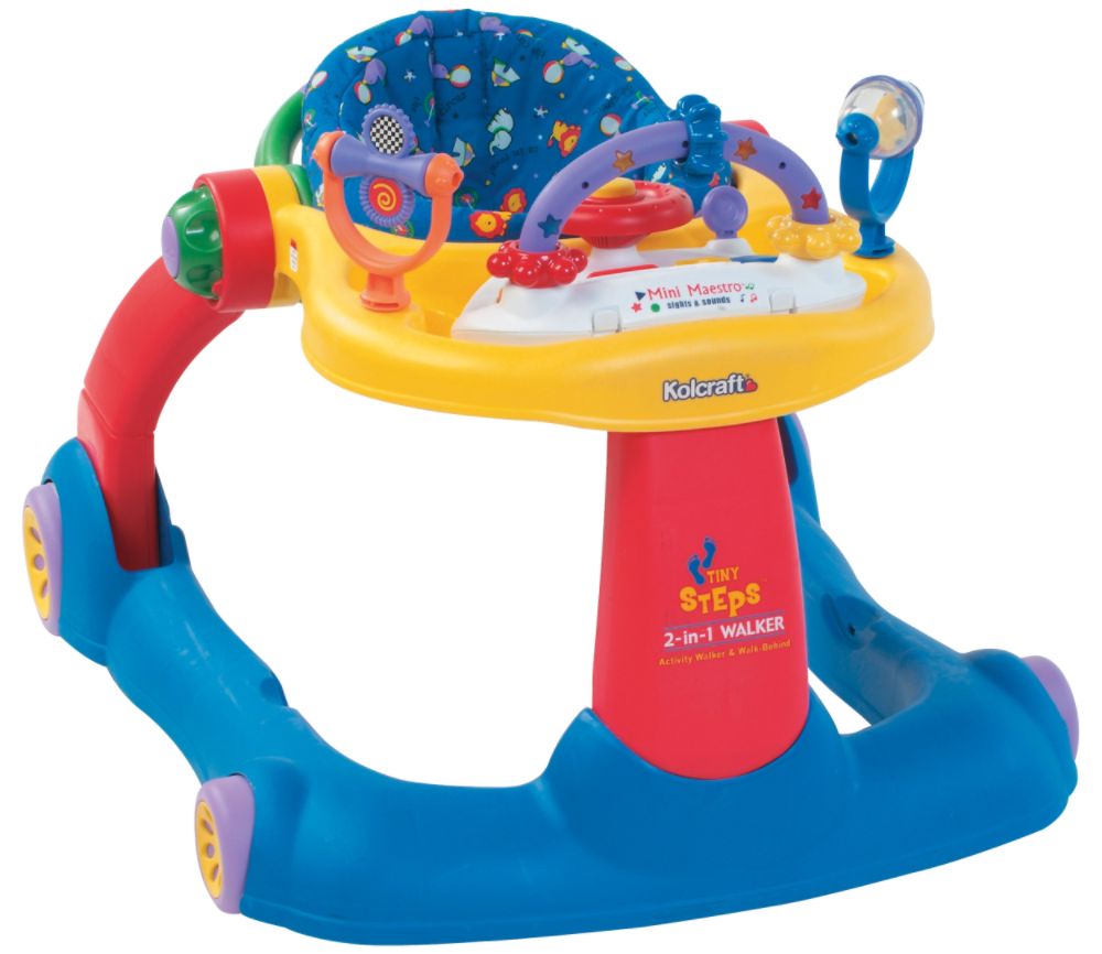 Kolcraft Tiny Steps 2-in-1 Walker with Mini Maestro