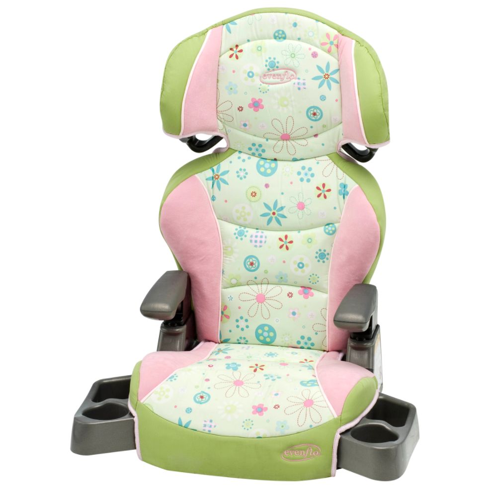 Evenflo Big Kid Flower Power Booster Car Seat