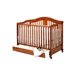 Storkcraft Rochester Crib With Drawer- Cognac