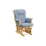 Storkcraft Sleigh Glider- Natural-Blue