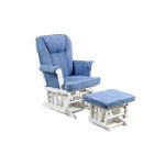 Storkcraft Sleigh Glider- White-Blue