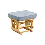 Storkcraft Matching Sleigh Ottoman- Natural-Blue