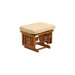 Storkcraft Matching Traditional Ottoman- Cognac-Beige