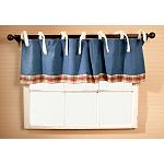 My Baby Sam, Denim Patchwork Curtain Valance