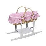 Badger Basket Doll Moses Basket with Bedding and... by Badger Basket
