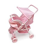 Badger Basket Deluxe Doll Stroller with Car Seat by Badger Basket