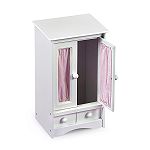 Badger Basket Doll Armoire with Three Hangers by Badger Basket