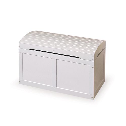 Badger Basket White Barrel Top Toy Chest