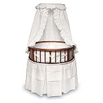 Click here to buy Badger Basket Cherry Elegance Round Bassinet -... by Badger Basket.