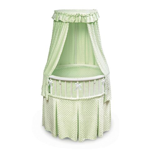 Click here to buy Badger Basket White Elite Oval Bassinet - Sage....