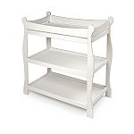 Badger Basket White Sleigh Style Changing Table by Badger Basket