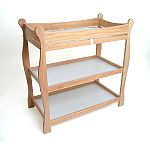 Badger Basket Natural Sleigh Style Changing Table by Badger Basket