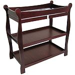 Click here to buy Badger Basket Cherry Sleigh Style Changing Table by Badger Basket.