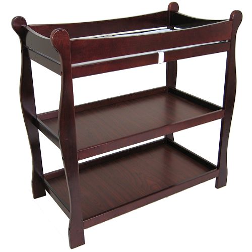 Badger Basket Cherry Sleigh Style Changing Table