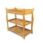 Badger Basket Honey Sleigh Style Changing Table by Badger Basket