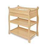 Badger Basket Co Natural Sleigh Style Chg Table w/Drawer