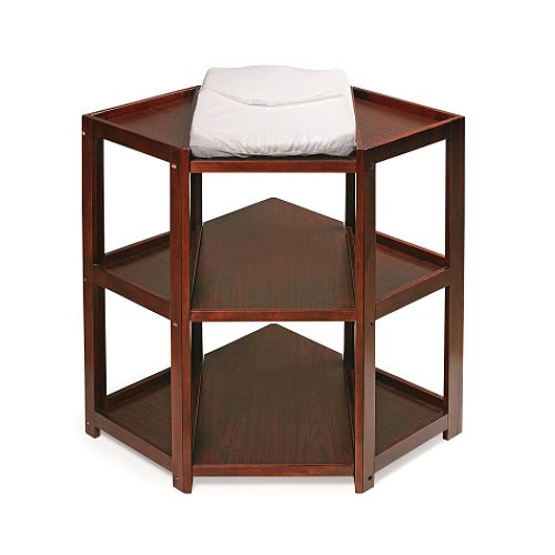 Badger Basket Cherry Diaper Corner Changing Table