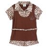 Girl's 2-Fer Belted Vest Blouse