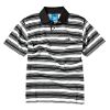Boy's Logo Stripe Polo Shirt
