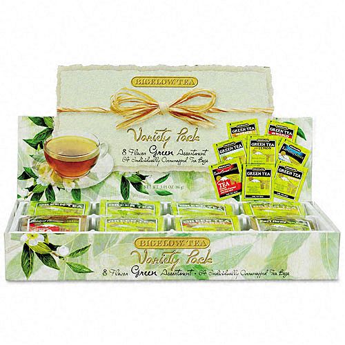 Bigelow Green Tea Assortment, 64 Bags/bx; Assorted Styles