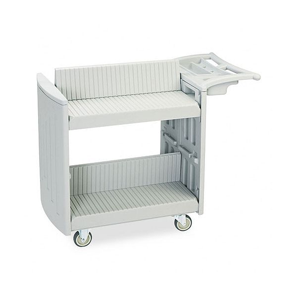 Safco Double-Sided Molded Slant Shelf Book Cart