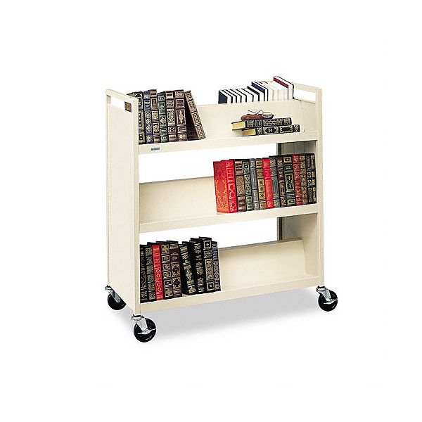 Bretford Double-Sided Slant Shelf Steel Book Cart