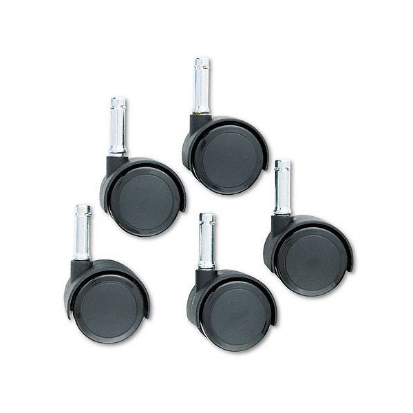 Master Caster Twin Swivelwheel Nylon Urethane Casters, 5/Set
