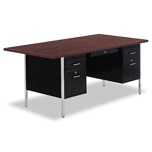 Alera Double Pedestal Steel Desk by 
