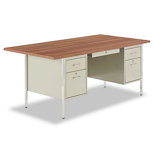 Alera Double Pedestal Steel Desk by 