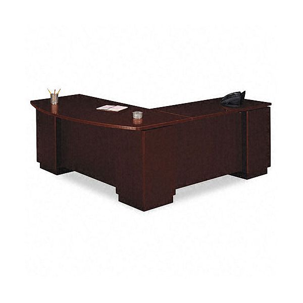 Bush Milano L-Desk with Full Pedestal (Desk and Pedestal Sold