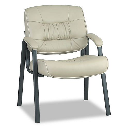 Office Star 93 Series Leather Visitors Chair with Loop Arms by 