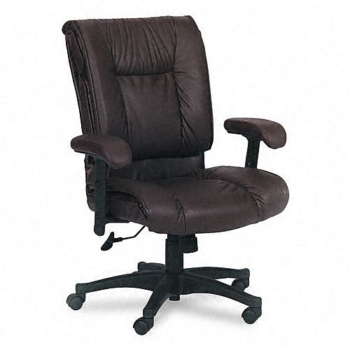 Buy Office Star 93 Leather Mid-Back Executive Chair, Burgundy now!