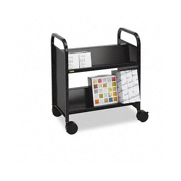 Bretford Contemporary Double-Sided Four-Shelf Book Cart