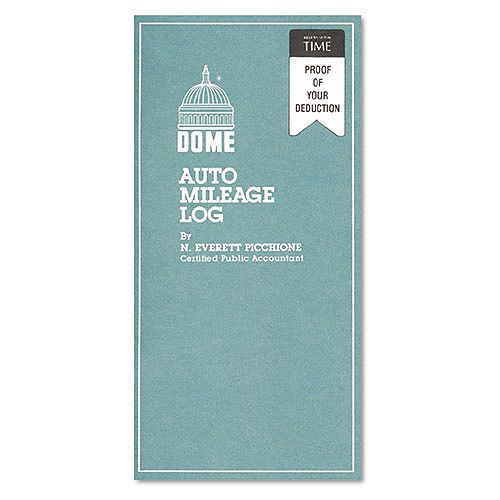 Dome Auto Mileage Annual Log, Undated, 3-1/4 x 6-1/4