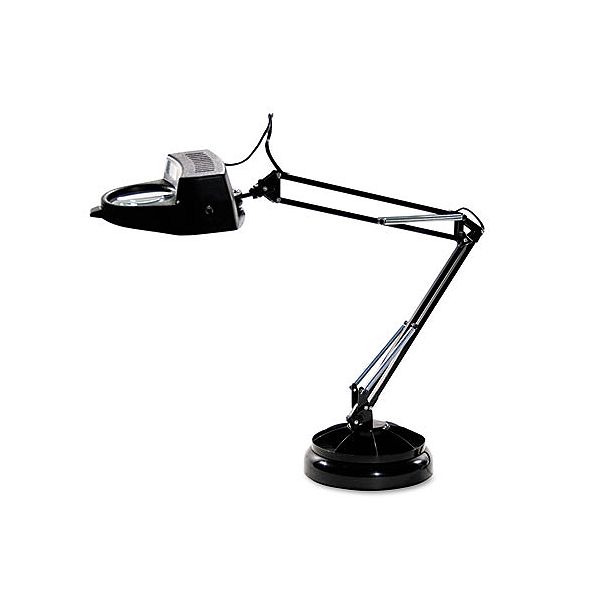 Ledu Full Spectrum Magnifier Desk Lamp, Black, 24" High