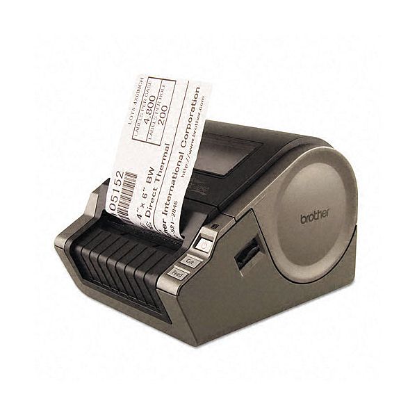 Brother P-touch QL-1050 Wide Format Label Maker, 4 Labels
