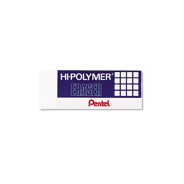 Pentel Hi-Polymer Block Erasers, Three Erasers/Pk