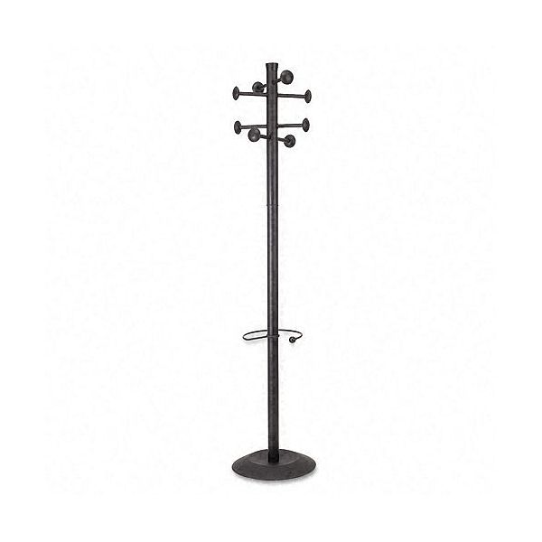 Alba Stan2 Coat Rack with Umbrella Holder, Black