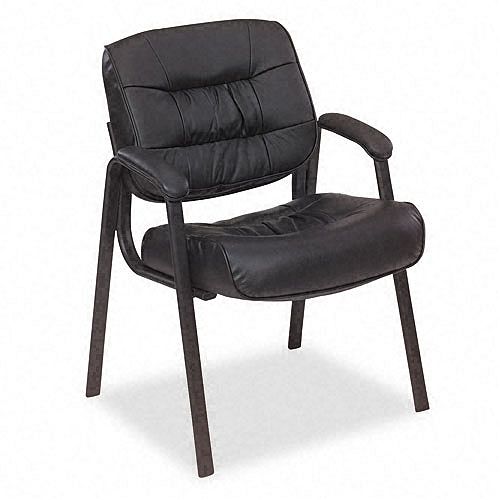 Office Star 93 Series Leather Visitors Chair with Loop Arms by 