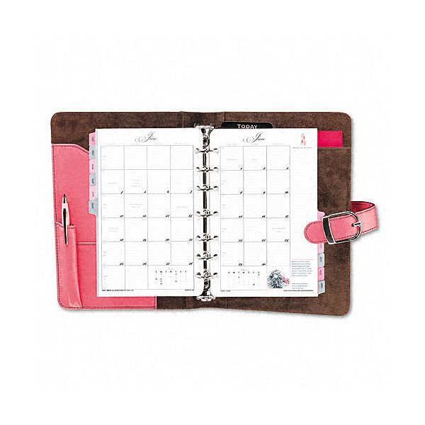 Day-Timer Pink Ribbon Organizer Starter Set with Binder