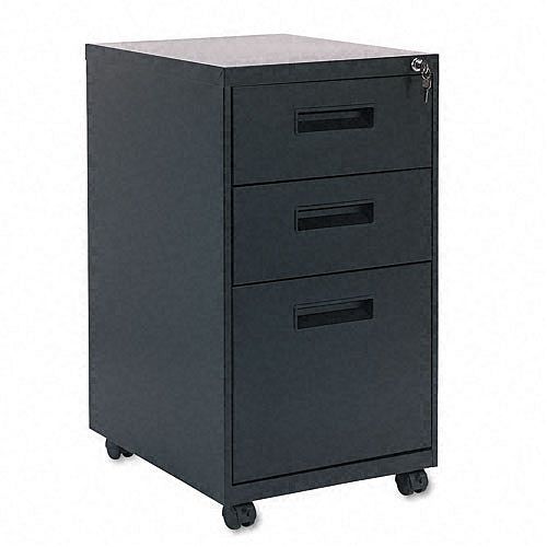 Alera Three-Drawer File, 15-7 8 x 28-1 4 x19-3 4, Black by 