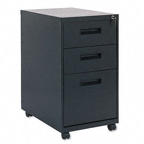 Alera Three-Drawer File, 15-7 8 x 28-1 4 x 23-1 4, Black by 