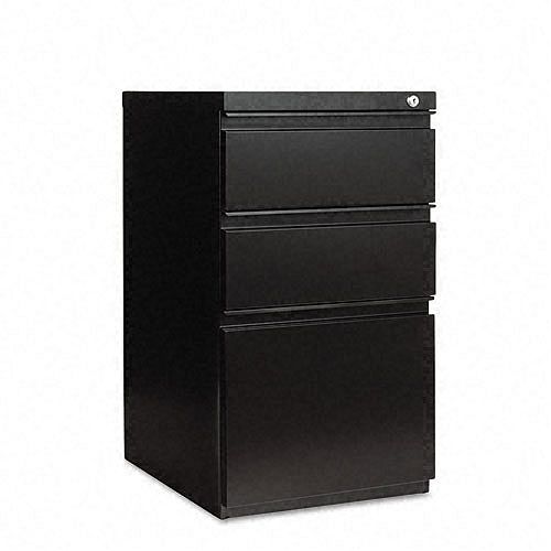 Alera Three-Drawer Mobile File, 15-7 8 x 19-1 4, Black by 