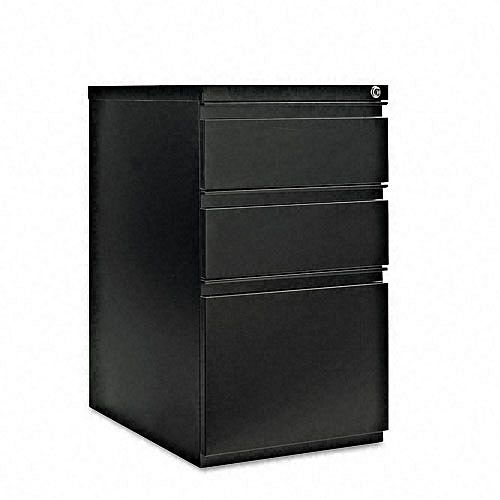Alera Three-Drawer Mobile Pedestal File, 15 x 23, Black by 