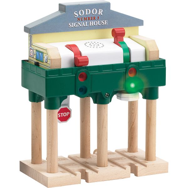 Learning Curve Thomas Wooden Railway - Deluxe Over-The-Track Signal