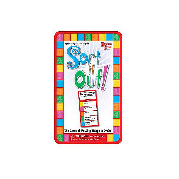 University Games Sort it Out Card Game in a Tin