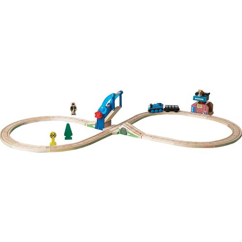 Learning Curve Thomas Wooden Railway - Bridge & Crane Figure 8 Set