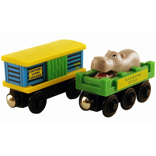 Learning Curve Thomas Wooden Railway - Zoo Cars, Set of 2