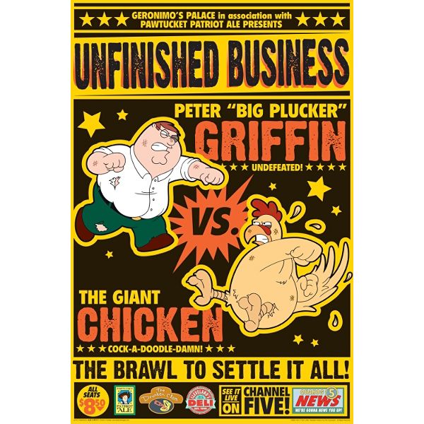 Aquarius Family Guy - Peter vs Chicken Poster